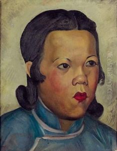 Portrait D'une Jeune Fille Chinoise, Circa 1918