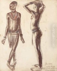 Deux Jeunes Indigenes Bakka