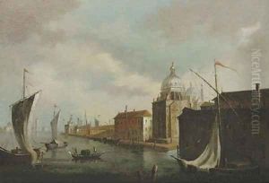 The Punta della Dogana with the Sante Maria della Salute, Venice by Michele Marieschi