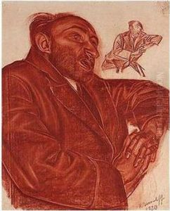 Study Of A Jewish Merchant by Alexander Evgenievich Yakovlev