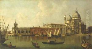 The Grand Canal, Venice, looking South towards Santa Maria della Salute and the Dogana