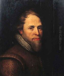 Portrait of Maurice of Nassau, Prince of Orange (1567-1625) 2 by Michiel Jansz. van Miereveld