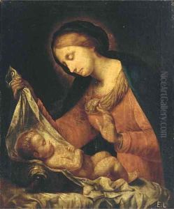 The Madonna del velo by Onorio Marinari