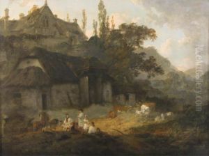 The Farm by Julius Caesar Ibbetson