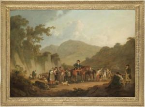 Miners Setting Out From Lord 
Cawdor's Lead Mine In Camarthenshire To Encounter The French Banditti At
 Fishguard
