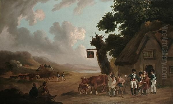 A Light Dragoon Recruiting Party - view 1