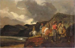 The Mountain Pass by Julius Caesar Ibbetson