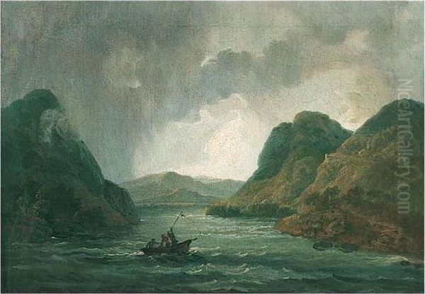 A View Of A Lake With A Storm Approaching - view 1