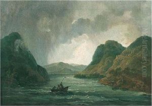 A View Of A Lake With A Storm Approaching