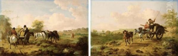 Going To Market; And Returning From Market - view 1
