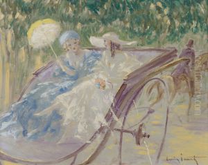 Deux Elegants En Caleche