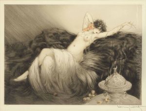 'smoke' (fumee) by Louis Icart