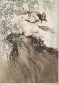 Dans Le Vent by Louis Icart