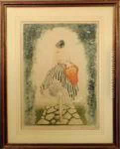 Basket Of Apples by Louis Icart