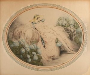 Hydrangeas by Louis Icart