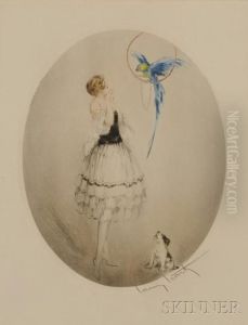 Perroquet Bleu by Louis Icart
