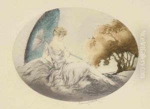 'l'attende' (waiting) by Louis Icart