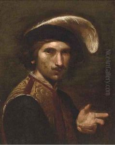 Portrait of a gentleman by Bartolomeo Manfredi