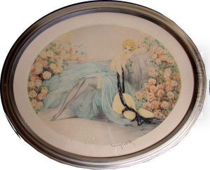 Jeune Femme Auxbas by Louis Icart