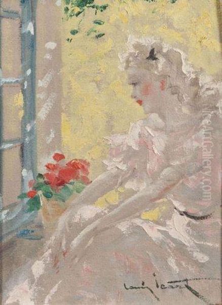 Jeune Femme Au Bouquet - view 1