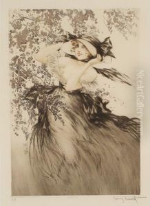 Black Bows by Louis Icart