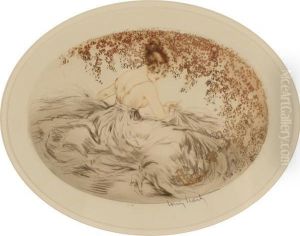 Purple Blossoms by Louis Icart
