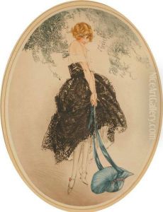 Blue Bonnet by Louis Icart
