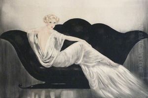 Le Sofa Noir by Louis Icart