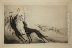 Coursing Ii. by Louis Icart
