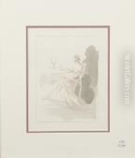 Troligen Studietill Study For "la Nuit Et Le Moment" - view 1