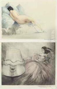 'sulking' (boudeuse) by Louis Icart
