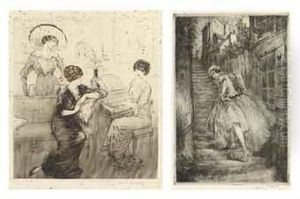 'charm Of Montmartre' (vieux Montmartre) by Louis Icart