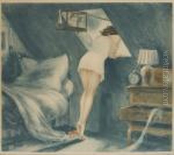 Jeune Femme Au Vasistas - view 1