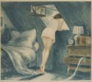 Jeune Femme Au Vasistas