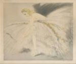 Ballerine Se Chaussant by Louis Icart