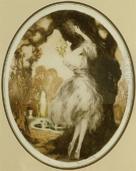 Figure By A Tree - view 1