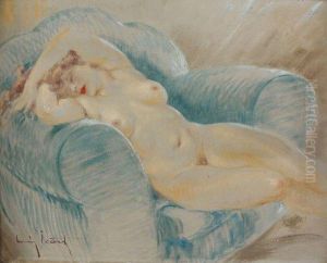 Jeune Femme Endormie by Louis Icart