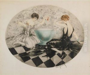 Teasing (taquinere) by Louis Icart
