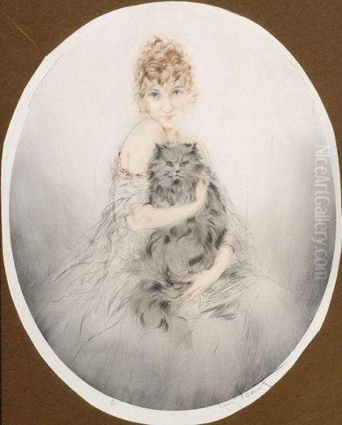 Femme Et Chat - view 1
