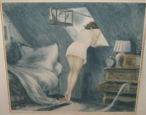 Les Mules Rouges by Louis Icart
