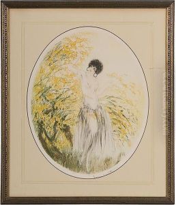 Portrait Of Woman by Louis Icart