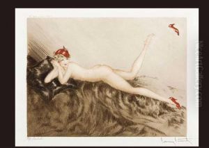 Red Cap by Louis Icart