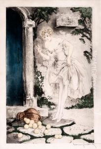 Dziewczyna Z Cytrynami by Louis Icart