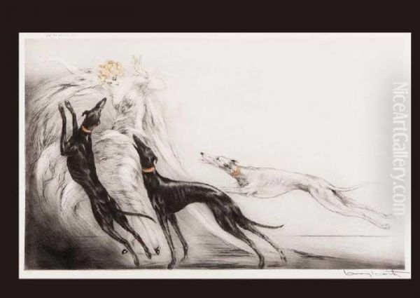 Hunting Ii by Louis Icart