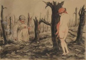 La Derniere Nymphe by Louis Icart