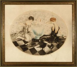 Mischievous (les Espiegles) by Louis Icart