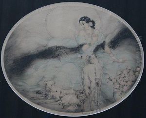 Lady Of The Camelias by Louis Icart