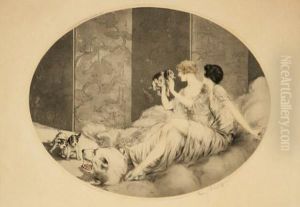 Puppies by Louis Icart