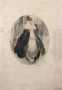Black Lace by Louis Icart