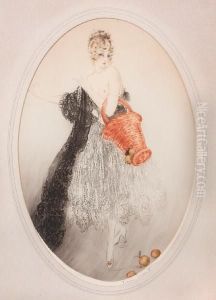 Broken Basket by Louis Icart